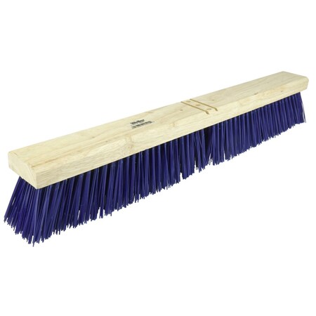 Weiler 30"ContractorGarageBroom, StiffBluePolypropyleneFill, IncludesBrace 44591
